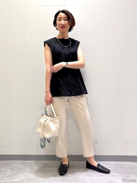 INDIVI(SHOP STAFF)さん（レディース・153cm）の夏コーディネート