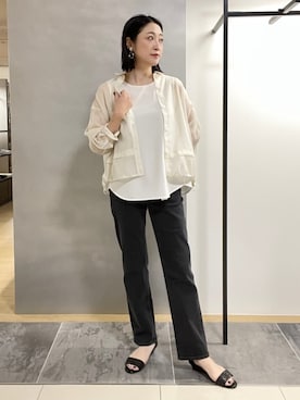 「２ＷＡＹ」｜INDIVI(SHOP STAFF)さん（レディース・161cm）の夏コーディネート