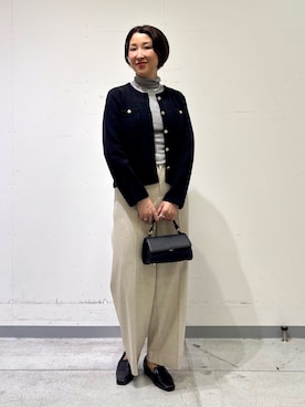 「アイテム（フォーマルスーツ/小物）」を使った、INDIVI(SHOP STAFF)さん（レディース・170cm）の秋コーディネート