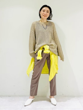 「デイリーカジュアル」｜「アイテム（その他）」を使った、INDIVI(SHOP STAFF)さん（レディース・158cm）の夏コーディネート