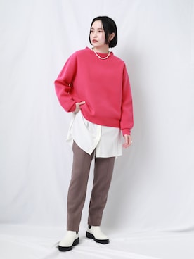 INDIVI(SHOP STAFF)さん（レディース・163cm）の冬コーディネート