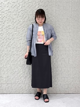 「アイテム（その他）」を使った、INDIVI(SHOP STAFF)さん（レディース・153cm）の夏コーディネート