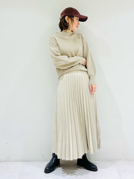 INDIVI(SHOP STAFF)さん（レディース・158cm）の秋コーディネート