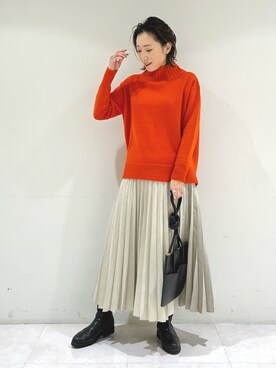 INDIVI(SHOP STAFF)さん（レディース・158cm）の秋コーディネート