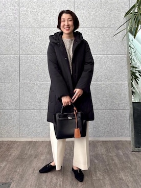 INDIVI（インディヴィ）の「シルキーサテンダウンコート（ダウン