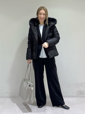 「INDIVI（インディヴィ）のアイテム」を使った、INDIVI(SHOP STAFF)さん（レディース・158cm）の冬コーディネート