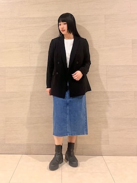 INDIVI(SHOP STAFF)さん（レディース・159cm）の冬コーディネート