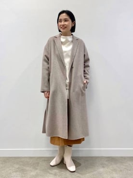 INDIVI(SHOP STAFF)さん（レディース・163cm）の冬コーディネート