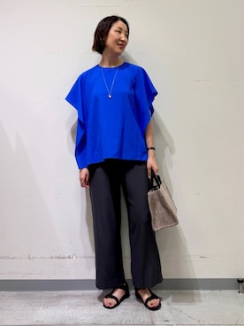 「アイテム（その他）」を使った、INDIVI(SHOP STAFF)さん（レディース・170cm）の夏コーディネート