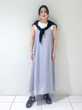 「インディヴィ」｜INDIVI(SHOP STAFF)さん（レディース・155cm）の夏コーディネート