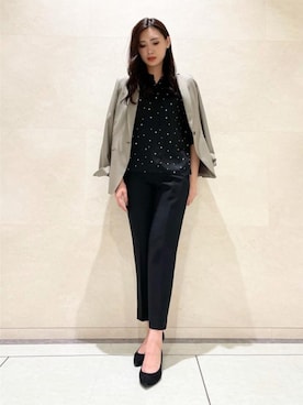 「INDIVI（インディヴィ）のアイテム」を使った、INDIVI(SHOP STAFF)さん（レディース・170cm）の秋コーディネート