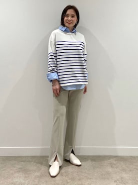 「インディヴィ」｜「アイテム（その他シューズ）」を使った、INDIVI(SHOP STAFF)さん（レディース・163cm）の春コーディネート