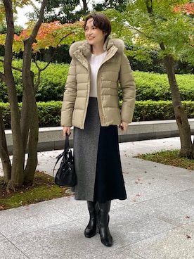 INDIVI(SHOP STAFF)さん(レディース・163cm)の冬コーディネート