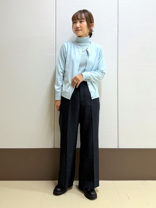 セール】【褒められパンツ/ウール調素材】ラメ混ワイドパンツ（その他