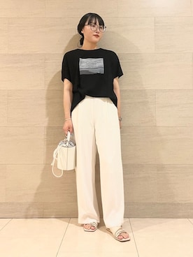 INDIVI(SHOP STAFF)さん（レディース・158cm）の夏コーディネート