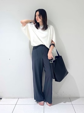 INDIVI(SHOP STAFF)さん（レディース・155cm）の夏コーディネート