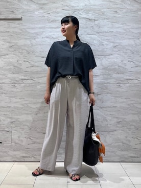 「アイテム（財布/小物）」を使った、INDIVI(SHOP STAFF)さん（レディース・159cm）の夏コーディネート