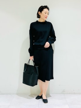 「INDIVI（インディヴィ）のアイテム」を使った、INDIVI(SHOP STAFF)さん（レディース・158cm）の冬コーディネート