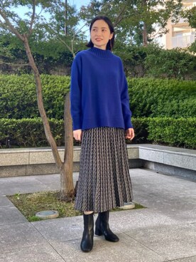 INDIVI(SHOP STAFF)さん（レディース・163cm）の秋コーディネート