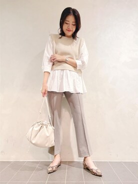 INDIVI(SHOP STAFF)さん(レディース・164cm)の秋コーディネート