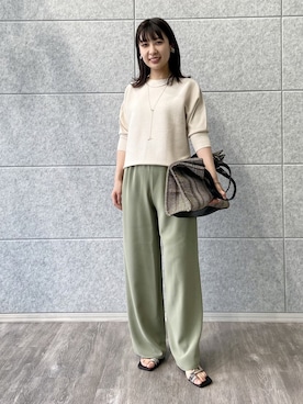 「INDIVI（インディヴィ）のアイテム」を使った、INDIVI(SHOP STAFF)さん（レディース・150cm）の春コーディネート