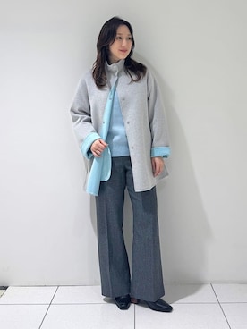「アイテム（その他）」を使った、INDIVI(SHOP STAFF)さん（レディース・155cm）の秋コーディネート