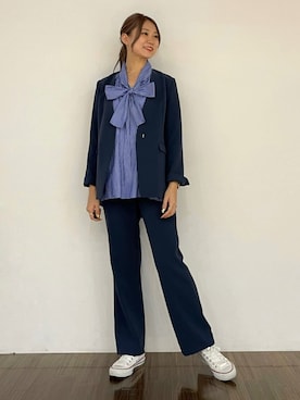 「七五三」｜「アイテム（その他）」を使った、INDIVI(SHOP STAFF)さん（レディース・165cm）の秋コーディネート