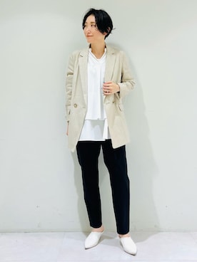 「デイリーカジュアル」｜「アイテム（その他）」を使った、INDIVI(SHOP STAFF)さん（レディース・158cm）の夏コーディネート