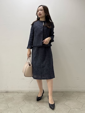 INDIVI(SHOP STAFF)さん（レディース・144cm）の冬コーディネート