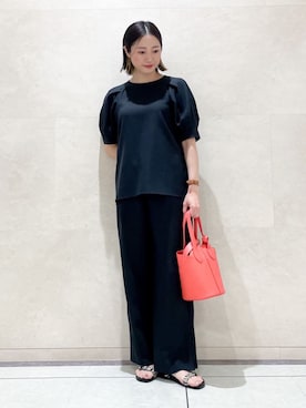 「デイリーカジュアル」｜「アイテム（その他）」を使った、INDIVI(SHOP STAFF)さん（レディース・161cm）の夏コーディネート