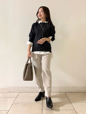 「アイテム（その他）」を使った、INDIVI(SHOP STAFF)さん（レディース・144cm）の秋コーディネート