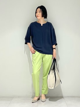 INDIVI(SHOP STAFF)さん（レディース・158cm）の夏コーディネート