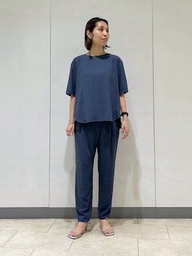 INDIVI(SHOP STAFF)さん(レディース・158cm)の夏コーディネート