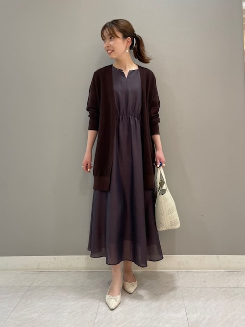 INDIVIロングワンピース 極美品 インディヴィ ワンピース - メルカリ