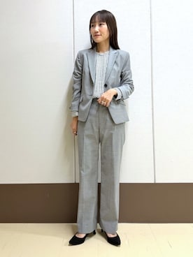「INDIVI（インディヴィ）のアイテム」を使った、INDIVI(SHOP STAFF)さん（レディース・151cm）の冬コーディネート