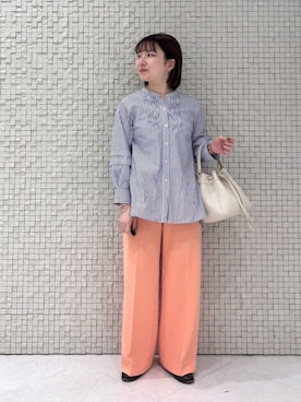 「インディヴィ」｜INDIVI(SHOP STAFF)さん（レディース・146cm）の夏コーディネート