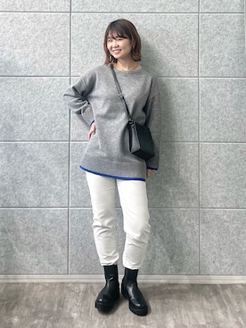 INDIVI(SHOP STAFF)さん（レディース・159cm）の冬コーディネート