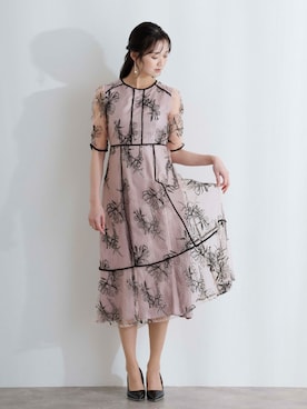 「PourVous（プールヴー）のアイテム」を使った、SHOP STAFFさん（レディース・168cm）の春コーディネート