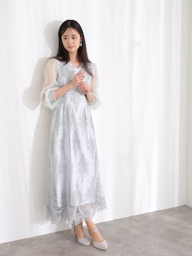 「アイテム（ドレス）」を使った、SHOP STAFFさん（レディース・168cm）の秋コーディネート