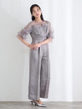 「アイテム（パンツドレス）」を使った、SHOP STAFFさん（レディース・168cm）の冬コーディネート