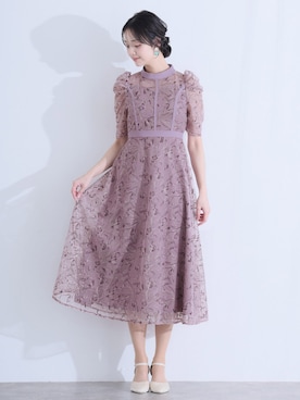 「PourVous（プールヴー）のアイテム」を使った、SHOP STAFFさん（レディース・168cm）の春コーディネート