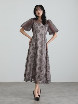 「アイテム（ドレス）」を使った、SHOP STAFFさん（レディース・162cm）の冬コーディネート