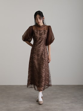 「アイテム（ドレス）」を使った、SHOP STAFFさん（レディース・162cm）の秋コーディネート