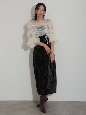 「atlo（アトロ）のアイテム」を使った、SHOP STAFFさん（レディース・162cm）の秋コーディネート