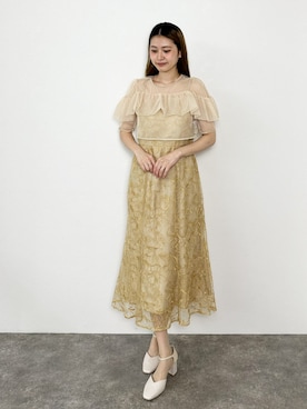 「PourVous（プールヴー）のアイテム」を使った、SHOP STAFFさん（レディース・167cm）の夏コーディネート