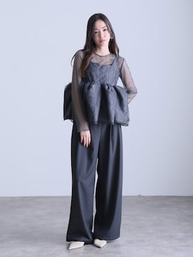 「atlo（アトロ）のアイテム」を使った、SHOP STAFFさん（レディース・164cm）の冬コーディネート