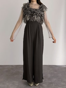 「PourVous（プールヴー）のアイテム」を使った、SHOP STAFFさん（レディース・167cm）の春コーディネート