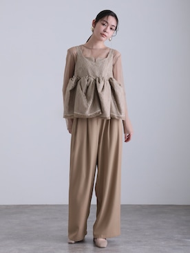 「atlo（アトロ）のアイテム」を使った、SHOP STAFFさん（レディース・164cm）の冬コーディネート