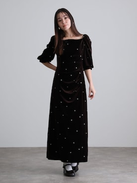 「atlo（アトロ）のアイテム」を使った、SHOP STAFFさん（レディース・164cm）の冬コーディネート