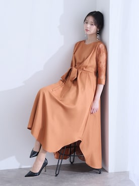 「PourVous（プールヴー）のアイテム」を使った、SHOP STAFFさん（レディース・168cm）の冬コーディネート